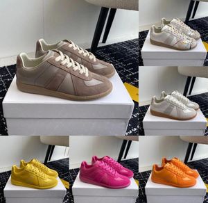 Дизайнер Maisons Margiela MM6 Gazelle Canvas Shoes Men Men Wintage Vintage Cowhide Splicated Cong Sports Trainers