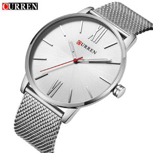 Curren Retro Design popularne zegarki analogowe sportowe zegarek sportowy kwarc męski zegarek na rękę renogio masculino Montre Homme215s