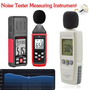 Misuratori di rumore GM1352 Fonometro digitale Tester di rumore 30-130 dB in decibel Schermo LCD con retroilluminazione Rilevatore audio di rumore Microfono automatico 230721