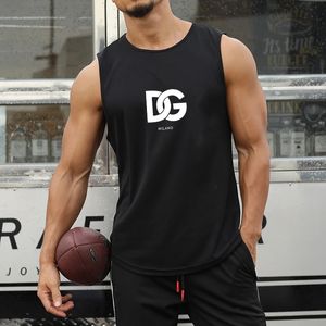 Men's Tank Tops Men Fashion Summer Gym Sports Tops Workout Bodybuilding Fitness Sleeveless T-Shirt Luxury Print Casual Sportswear Muscle Vests 230720