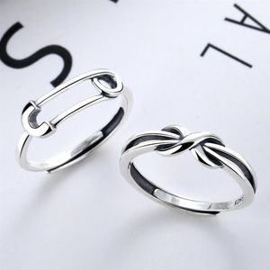 Kvinnors netröda chic Jane Cool koreansk stil Öppna pekfingerfogar Tillbehör Pin 925 Sterling Silver Ring CT4U2606