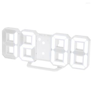 Wall Clocks High Quality Wholesale Clock With Calendar Display Tabletop 3D Digital Home Art Decoration For Living Room