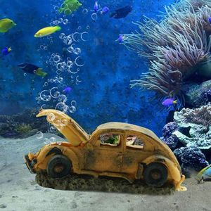 Decorazione in resina per acquario Imitazione dei rifiuti di auto Bolla di pietra Pompa di ossigeno Serbatoio di pesce Decorazioni per la decorazione del paesaggio237L