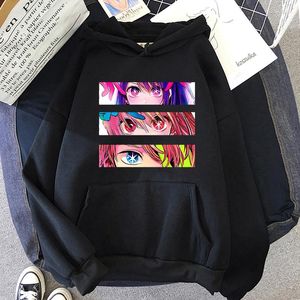 Felpe con cappuccio da uomo 2023 Moda Anime Oshi No Ko Felpa con cappuccio Donna Uomo Felpe con cappuccio Harajuku Oversize Stile coreano Hip Hop Y2k Top Abbigliamento