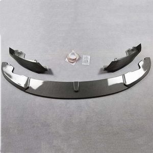 Front Bumper Lip Body Kits Three-piece Carbon Look ABS Materail For B-MW F32 F33 F36 MP Style Auto Parts229a