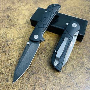 Promoção R1701 Flipper Folding Knife DC53 Tanto Point Blade G10 Handle Outdoor Camping Hiking Ball Bearing Fast Open EDC Folder Knives