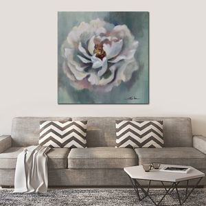 Contemporary Abstract Painting Dancing Petals Handmade Canvas Art for Sitting Room Decor