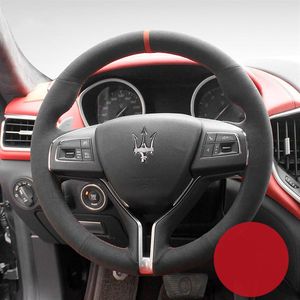 Dla Maserati Ghibli levante quattroporte gt Diy zamszowe skórzane koła kierownicy