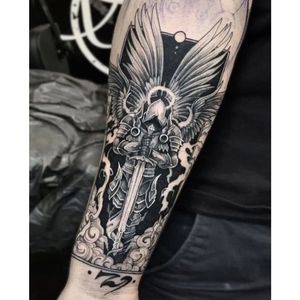 Goth Fallen Angel Tattoo Sticker