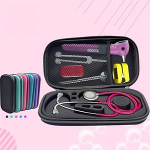 New EVA Hard Case for Stethoscope bag Includes Mesh Pocket Fits For Prestige Taylor Percussion Hammer and other Accessories246F