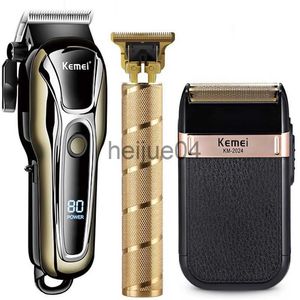 Clippers Trimmers Clipper Tagliacapelli elettrico per uomo Rasoio elettrico professionale Taglio capelli per uomo Trimmer barbiere wireless x0728