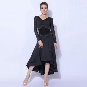 Stage Wear Modern Ballroom Dance Dress Women Standard Tango Costumes Waltz Skirts For Practise Clothes Party