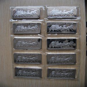 1 Oz American Silver Bar Series - Prospector Trademark Towne Prospector APMEX Johnson Matthey Engelhard Silver Bars Vacuum Sealed 266U