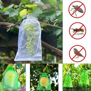 Planters Pots 20 50 100pcs Grape Protection Bag Grow Mesh Fruit Pest Control Products Breathable Gauze Strawberry Seedling Bags Organza 230721