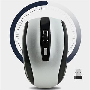 2 4G Optical Wireless Mouse USB Mottagare Mus Smart Sleep Energy-Saving Möss för datortablett PC Laptop Desktop med 2516