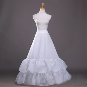 2 Layers Petticoat Long Wedding Accessories A-Line Ruffles Bottom Formal Dress Underskirt Two Hoops Lolita Crinoline256L