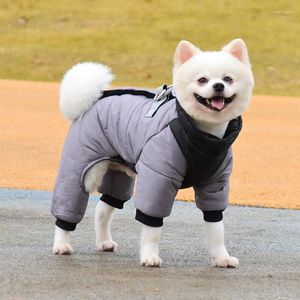 Dog Apparel Winter Coat High Neck Adjustable Collar Double Leash Hooks Reflective Clothes Turtleneck Jackets Waterproof