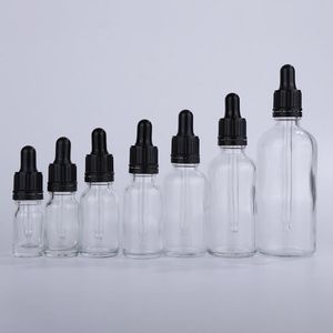 Partihandel Glas tom droppflaska för eliquid eterisk olja med manipulation av manipulationer