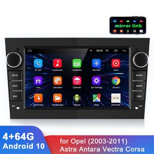 7 2 DIN Android 10 Car Radio 4G 64G GPS Bluetooth Audio Stereo зеркало ссылка FM Autoradio Multimedia Player для Opel Astra235A