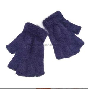 Acessórios para luvas de mão de inverno Luvas de malha grossas Luvas de lã de caxemira de malha elástica de luxo para mulheres por atacado luvas térmicas para esportes ao ar livre