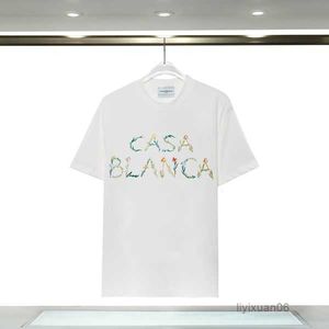 T-shirt da uomo Stussys T-shirt da uomo firmate Casablanca T-shirt da donna Casa Fashion 100% cotone manica corta Street Style da uomo T-shirt Casablanc Camicie846