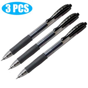 Jel Pens 3pcs Pilot BL-G2 Geri Çekilebilir Jel Mürekkep Kalemi 0.38/05/07mm Uç Rulo Top Pens Konfor Kavrama Okulu Malzemeleri Pilot Pen Stationy 230721