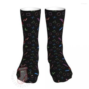 Herrensocken, fröhlich, lustig, männlich, für Herren und Damen, lässig, 3D-Anime, bunt, Game Controller, PS-Grafik, das ganze Jahr über