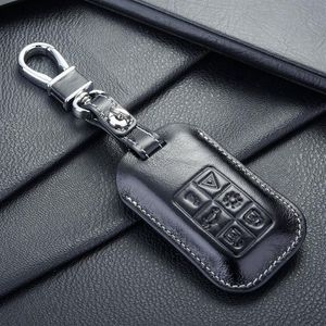 غطاء حالة FOB Leather Key FOB لـ Auto Volvo Key Case Shell أصحاب مفاتيح محفظة أكياس مفاتيح الإكسسوارات الخاصة بـ Volvo Cars280K