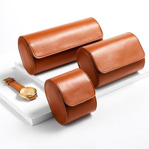 Obejrzyj Roll Travel Case Prezent dla mężczyzn Pudełko Pudełko Elegancka Przenośna Vintage Watch Watch Holder Watch For Dift289i