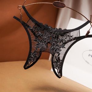 Külot Kadınlar İçin Tanga Erotik iç çamaşırı Nakış Kılavuzu G-String Knickers Lady's Sexy Lingerie Crotchles