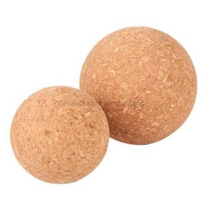 Yoga Roller Massager Ball High density wood cork lacrosse massage ball Deep Tissue Therapy acupoint Massage Ball