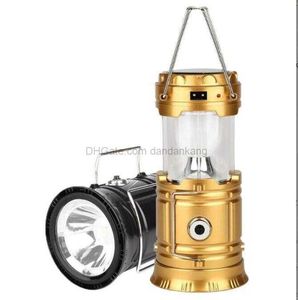 multifunction Lantern Light USB rechargeable battery lanterns Portable Tent Lamps solar charging outdoor camping lantern emergency lamp with phone charge