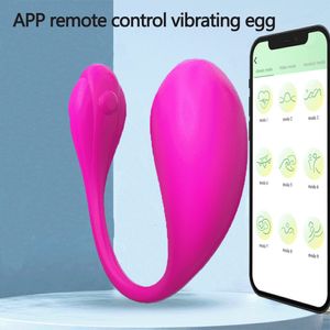 Vibratori Wireless Sextoy uovo vibrante vibratore telecomandato Potente App Control G spot Dildo massaggiatore vaginale Bluetooth clitoride femminile 18 230720