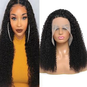 13X4 Perucas de Cabelo Humano Pré-Arrancado Lace Front Wig Liso Corpo Onda Água Crespo Encaracolado Brasileiro Peruano Malaio Indiano Mongol266t