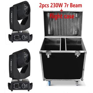 2st Lot med ett flygfodral Par 2 Lights Sharpy 7R Beam Moving Head 230W Par Light Disco Show276z