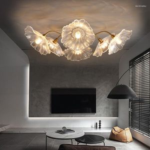 Candelabros para dormitorio, sala de estar, comedor, cocina, estudio, lámpara de techo, estilo nórdico moderno, luces de cristal artísticas doradas