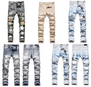 2023 Men's designers Jeans Pants denim tears jeans cool style luxury designer Prints of various patterns Famous and handsome Loose Medium Hole letter moden durable