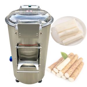 Macchina automatica per la pulizia del lavaggio della pelatura delle verdure a radice Spazzola a rullo ad alta pressione per manioca di patate