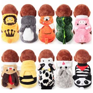 Cheapest Multi-Choice Soft Coral Fleece Winter Dog Clothes Pajamas Dog Jumpsuit Winter Overalls for Dogs CAH0353065