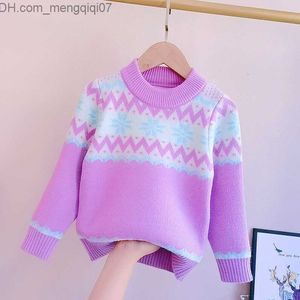 Sweter kardigan dziewczęta Sweter zimowe ubrania dla dzieci moda na dzianina Ubranie Dzieci Koszule Wysokiej jakości kostium dla niemowląt ciepło 230225 Z230721