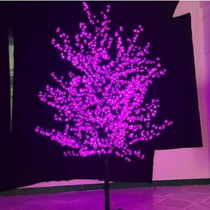 1 8M 6 pés LED azul Árvore de flor de cerejeira ao ar livre Caminho do jardim Feriado Natal Ano novo Decoração de casamento leve253J