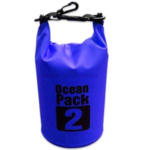 Bolsa seca à prova d'água 2L para canoa, caiaque, à prova d'água, bolsa para oceano, natação, caiaque, bolsas flutuantes para armazenamento de telefone