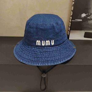 3D MIU Letter Fisherman Hat Summer Designer Cap dla mężczyzn i kobiet wakacyjny filtr przeciwsłoneczny Kapelusz Słońca