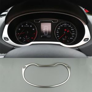 Bilstyling Auto Speedometer Decoration Frame rostfritt stål kilometerteller för täckning för Audi Q3 2013-2017 Interiörstillbehör280K