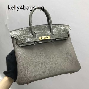 Designer Bag Crocodile Leather 5a Genuine Leather Handmade Totes Color Block 7A quality 25cm women tote brand handbag design touch bag real with italy tog