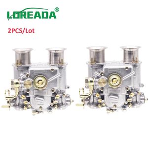 2pcs x 40 мм Новый карбюратор 40 DCOE 40DCOE WEBER CARB ASSY для двойного дросселя 4 6CYL 1975-1992 All VW V8 Engines 199550 174261L