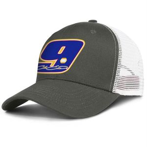 Chase Elliott driver 9 homens e mulheres boné de caminhoneiro ajustável boné de beisebol personalizado em branco NASCAR #9 logo E Logo Golde314B