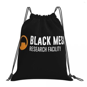 Sırt çantası Siyah Mesa Araştırma Tesisi Sırt Çantaları Taşınabilir Çekme Çantaları Paketi Cep Depolama Çantası Kitap Seyahat Okulu için