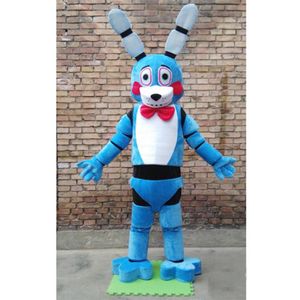 2018 Factory ive Nights At Freddy's FNAF Blue Bonnie Dog Mascot Costume Fancy Party Dress Halloween Costumes282R