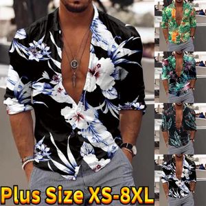 Camisas casuais masculinas Camisa de botão com design clássico Impressão personalizada Manga curta Moda diária Slim XS-8XL
